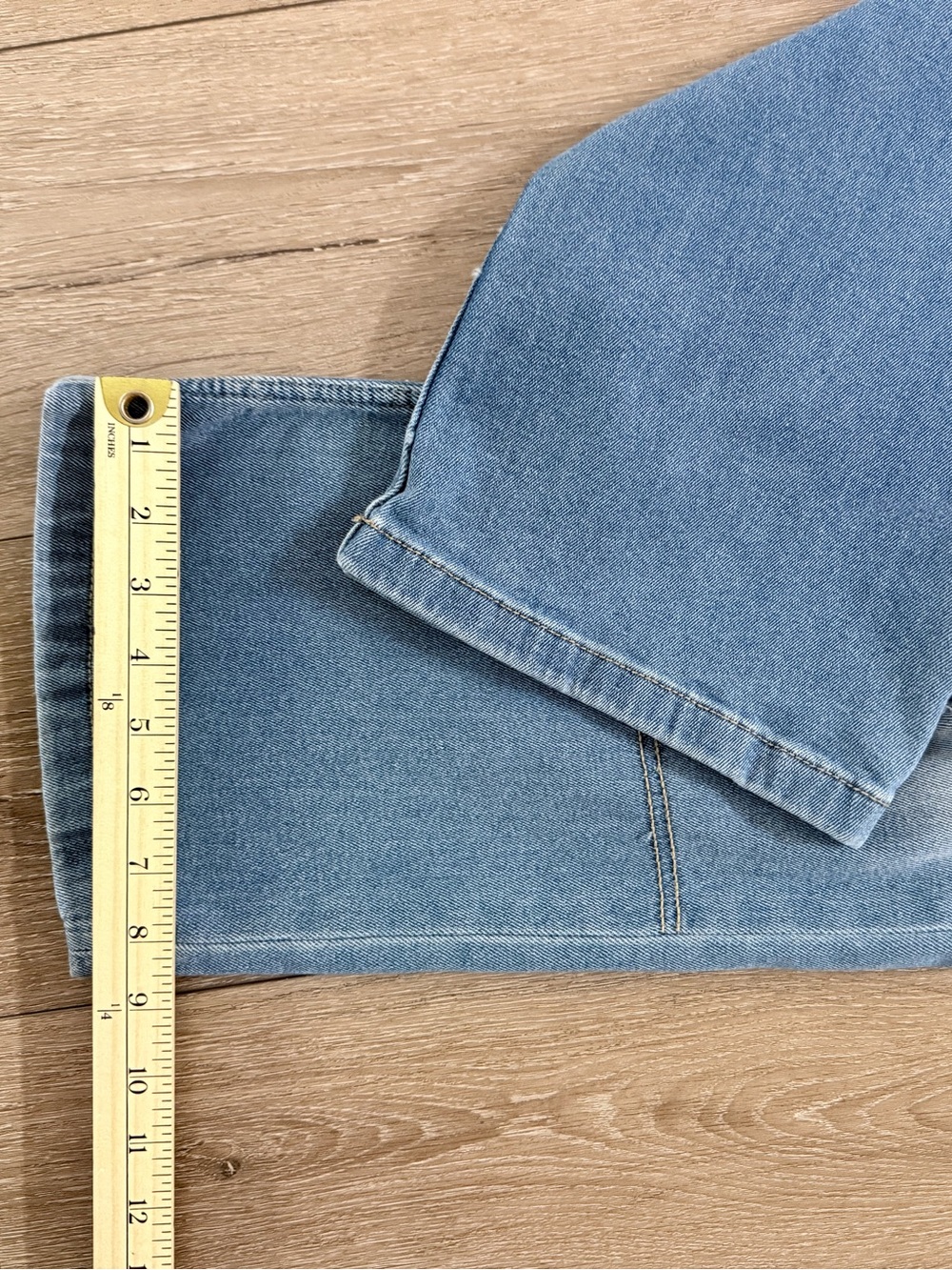 Limited Too Blue Wide-Leg Patch Jeans for girls - Picture 11 of 12